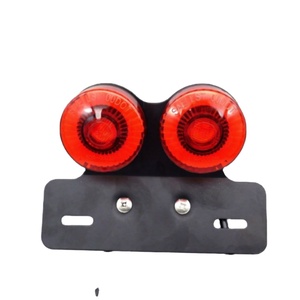 YHMOTO License Plate Holder Kennzeichenhalter Rear Tail Light Bracket for Universal Motorcycle Scooter E-Bike Parts - Product Image 1