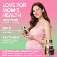 Acide folique en capsule multivitaminée prénatale pour femmes enceintes et allaitantes Formule personnalisée pour femmes enceintes