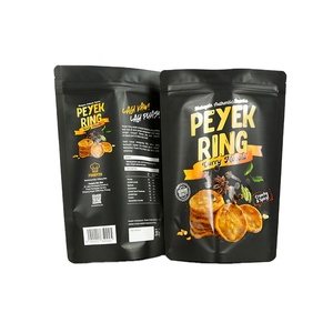 Plastic Laminated Amazon Top Seller Resealable Zipper Matt Black Eco Friendly Standing Pouch Packaging Food Bag