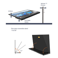 Nuevo Monitor LCD M8 de 14 Pulgadas a Precio de Fábrica, Giratorio 90 Grados, 1920x1080P IPS, Altavoces Integrados, Compatible con VR, Soporte para Laptop/Tablet PC