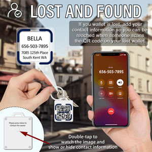 Portachiavi Smart Unico con Display E-Ink da 1,5 Pollici per App Android e iOS, Etichetta Bianca per Visualizzazione Foto - Product Image 6