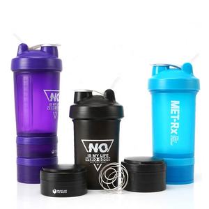500ml 3 Camadas Gym <span class=keywords><strong>Protein</strong></span> <span class=keywords><strong>Shaker</strong></span> Garrafa com Comprimido Organizador e Caixa De Armazenamento Logotipo Personalizado 16oz Water Bottles White Box Plastic - Product Image 5