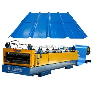 YX15-900 Corrugated Metal Double Layer Color Aluminum Sheet Make Iron Roller Roofing Form Machine