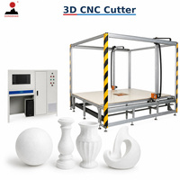 Machine de découpe automatique haute productivité pour décorations en EPS, découpeuse CNC à fil chaud, facile à utiliser pour corniches et colonnes romaines en EPS