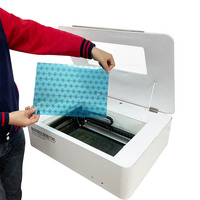 Machine de découpe laser pour films de protection d'écran en verre nano 9H PET pour téléphones, tablettes, ordinateurs portables et tableaux de bord de voitures, avec base de données logicielle intégrée