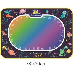 아이 마술 아기 지면 매트 선물 장난감 물 마술 널 고정되는 낙서 그림 패드 매트 아이를 위한 물 회화
