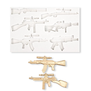 Pistolet de Simulation 3d <span class=keywords><strong>en</strong></span> Silicone, pistolet Sniper, <span class=keywords><strong>chocolat</strong></span>, bonbons décoratifs, moule de Fondant pour bricolage, outils à faire soi-même - Product Image 4