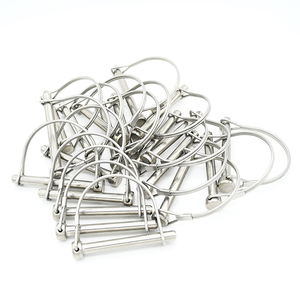 Goupille de sécurité à ressort en acier au carbone zingué, acier inoxydable 304 316, goupilles à dégagement rapide, goupilles à verrouillage de type D - Product Image 6