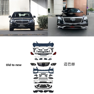 Parachoques Delanteros y Traseros Modificados para el Nuevo Kit de Carrocería <span class=keywords><strong>Maybach</strong></span> Sport para Mercedes-AMG 65/63/S450, para el Antiguo <span class=keywords><strong>MB</strong></span> Clase <span class=keywords><strong>S</strong></span> W222 - Product Image 3