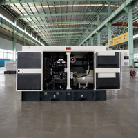 Générateur diesel insonorisé Cummins 100 KVA, générateur diesel silencieux 80 KW, refroidi par eau, sans balais, certifié CE