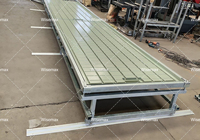 Table coulissante de semis pour pépinière Grands bancs roulants d'intérieur en V Track