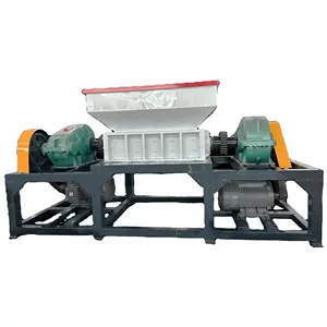 Double shaft waste cardboard recycling crusher carton corrugated used cardboard box shredder supplier for sale