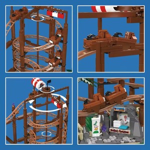 Mould King 11013 Paradise Series Double Roller <strong>CCoaster</strong> Bricks Educational MOC Blocks Toys for Kids Building Sets - Product Image 6