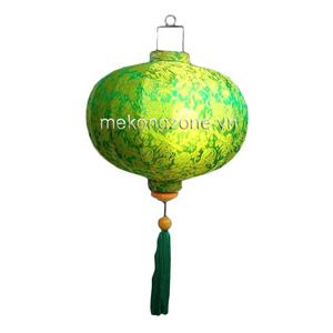 Oriental Handcrafted Silk & <b>Bamboo</b> <b>Lantern</b> Eco-Friendly Round Shape Home Decoration - Product Image 2