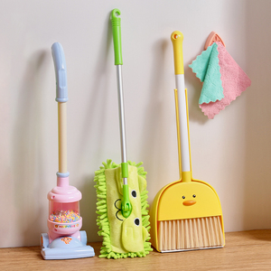 Jouets d'imitation pour enfants, mini <span class=keywords><strong>balai</strong></span> jaune canard, pelle à poussière, <span class=keywords><strong>aspirateur</strong></span> pour bébé, serpillière, <span class=keywords><strong>jouet</strong></span> éducatif <span class=keywords><strong>en</strong></span> plastique - Product Image 6
