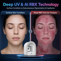 Nouvel Analyseur Facial 3D IA 2026 avec Scanner Cutané et Application Bluetooth pour iPhone/iPad, Contrôle par Application, 12 Spectres