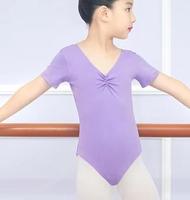 Justaucorps de danse tutu simple de couleur unie ballerine polyvalente justaucorps de gymnastique de yoga chaud pour enfants danse compétition et pratique