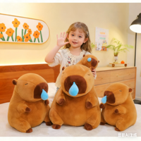 Peluche capybara morve mignonne, ours morveux, cochon d'Inde, poupée super douce, moche et mignonne