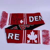 Werbeartikel Maßgefertigter Winter-Schal Jacquard Sport Fußball Team Schals Acryl Strickschal