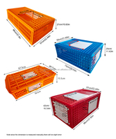 Panier de transport pour volailles de type personnalisé QA, panier pour poulets, canards, pigeons, lapins, cage à volailles, caisses de transport pour volailles