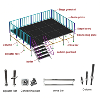 Plateforme de Scène Modulaire Élégante et Durable en Acier, Vente Directe Usine, Idéale pour Événements Extérieurs, Concerts, Location, Mariages et Banquets