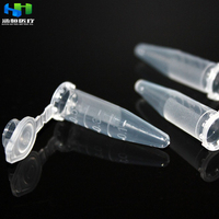 Tube à centrifuger conique de laboratoire Hanheng 1.5ml 10ml 15ml avec tube de graduation noir clair avec bouchon à vis