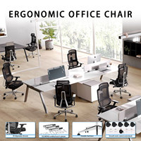 Chaise de bureau exécutive hautement réglable X6, chaise de bureau en maille ergonomique, design élite en maille, chaise de bureau pivotante en métal et aluminium
