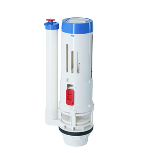 Kit complet de remplacement de valve de réservoir de toilettes avec flotteur réglable et double chasse d'eau avec joints d'étanchéité - Product Image 3