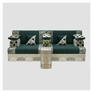Sofá estilo Majlis árabe, diseño clásico, elegante conjunto para sala de estar, asientos de esquina de lujo, diseño que ahorra espacio - Product Image 2