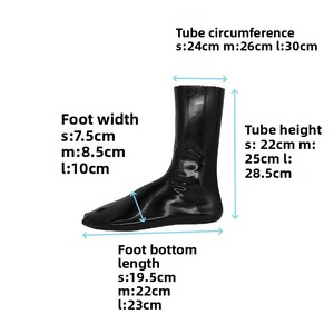 ถุงเท้าสั้นแบบไม่มีนิ้วเท้า ผลิตจากยางลาเท็กซ์ขึ้นรูปชิ้นเดียว ทนทานต่อการสึกหรอ ผ้าโดบี้ เนื้อผ้า 0.4 มม. สำหรับผู้ใหญ่ สไตล์เซ็กซี่ จากโรงงานโดยตรง - Product Image 2