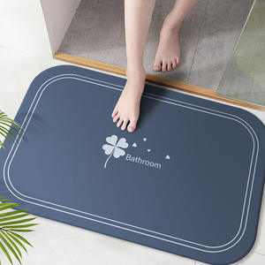 Tapis de bain ovale en terre de diatomée Jiao Zhi Yuan, antidérapant, design minimaliste, pour salle de bain, usage commercial - Product Image 4