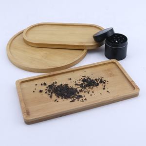 Logo personalizzato tabacco arrotolabile tavolo da pranzo vassoio in legno accessori per fumatori - Product Image 3