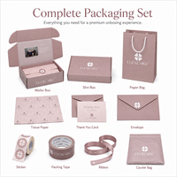 Fabricant de paquet cadeau de mariage de luxe beige rose caja misteriosa papier chaussure emballage mailer PR publicité boîtes postales