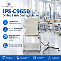 Imprimante de date de production IPS-C9650, imprimante de codage par jet d'encre continu (CIJ), machine de codage CIJ, 285 m/min, écran 10,1 pouces, mise à niveau à distance Modbus