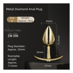 Scarletsin ZW-096 Erotikspielzeug für Erwachsene Analplug mit Diamant und Fuchsschwanz Metall Masturbationshilfe für Frauen aus Guangzhou - Product Image 5