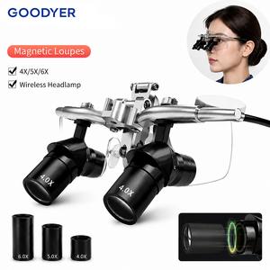 Loupes dentaires GOODYER avec lentilles magnétiques interchangeables <span class=keywords><strong>4X</strong></span> <span class=keywords><strong>5X</strong></span> 6X, distance de travail, filtre multicolore, certifiées CE - Product Image 5