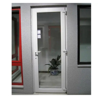 Nouveau UPVC français battant porte battante verre trempé fibre de verre PVC plastique cadre fenêtre gril conception extérieur maison horizontale