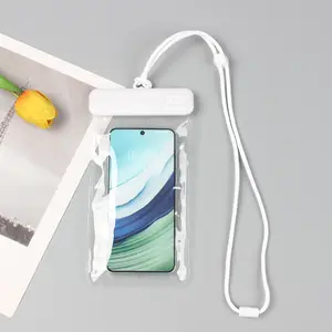 Bolsa universal impermeável para celular, bolsa de PVC transparente para todos os modelos de iPhone e Samsung
