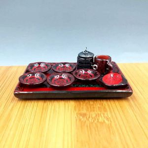 Juego <span class=keywords><strong>de</strong></span> Vajilla en Miniatura <span class=keywords><strong>de</strong></span> Cerámica Estilo Vintage, Artesanía China <span class=keywords><strong>Antigua</strong></span>, para Casa <span class=keywords><strong>de</strong></span> Muñecas, Juego <span class=keywords><strong>de</strong></span> Imitación, Decoración del Hogar, Regalo - Product Image 2