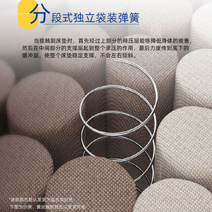 Colchón de Látex Antiácaros con Muelles Independientes y Fibra de Coco para Hotel, Ecológico, para Uso en Dormitorio - Product Image 5