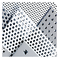 Plaque de poinçonnage en acier inoxydable maille perforée galvanisée à trou rond maille de séchage de cuisson plaque filtrante maille décorative