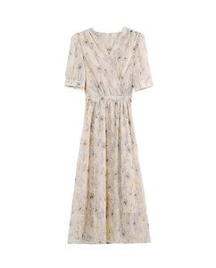 Mode Robes Dames Élégant Imprimé Conception A-ligne Casual <span class=keywords><strong>Femme</strong></span> <span class=keywords><strong>Robe</strong></span> - Product Image 4