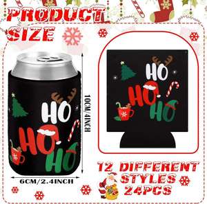 Enfriador de Latas de Neopreno Personalizado al por Mayor, 330 ml, para Fiestas de Cumpleaños, Navidad, con Asa de Transporte, para Bodas, Uso Promocional Empresarial - Product Image 4