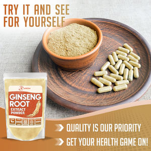 Polvo de Extracto de Raíz de Ginseng Panax de Tamaño Personalizado, Polvo de Ginseng Rojo Orgánico, Apoyo Inmunológico y Mejora de la Función Cerebral - Product Image 3