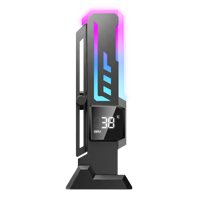 Support de carte graphique en aluminium réglable Z-X7PRO X WANJiA avec écran LED numérique coloré ARGB et affichage de la température – Nouveauté
