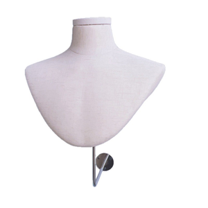 Busto <span class=keywords><strong>de</strong></span> Lino Elegante para Joyería: <span class=keywords><strong>Maniquí</strong></span> para Collares, Colgantes y Bufandas - Product Image 6