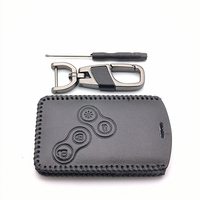 Étui en cuir pour clé de voiture, accessoires pour Renault Megane 2 3 Scenic Laguna Clio Captur Duster Logan Trafic Koleos Fluence Zoe