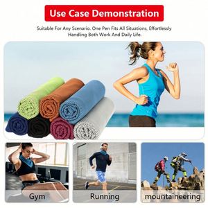 Toalla Deportiva de Microfibra con Logotipo Personalizado, Suave y Transpirable, Enfriamiento Instantáneo, para Yoga, Running, Ejercicio, Golf - Product Image 2