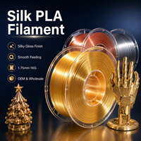 Filament PLA Soie en Gros 1,75 mm Anti-blocage Haute Brillance pour Décoration Personnalisée Impression 3D Fourniture en Vrac