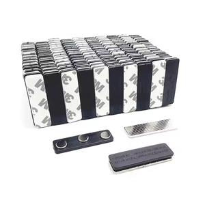 Tùy Chỉnh Tái Sử Dụng 44Mm Từ Clip Chủ Văn Phòng Mạnh Mẽ Tên <span class=keywords><strong>Tag</strong></span> Huy Hiệu Nam Châm Tấm Màu Đen Nhân Viên Công Ty ID Vĩnh Viễn Loại - Product Image 6